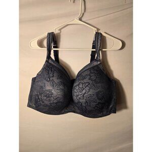 Cacique Bra Purple Lace Underwire Size 46DDD Full Coverage Womens Plus